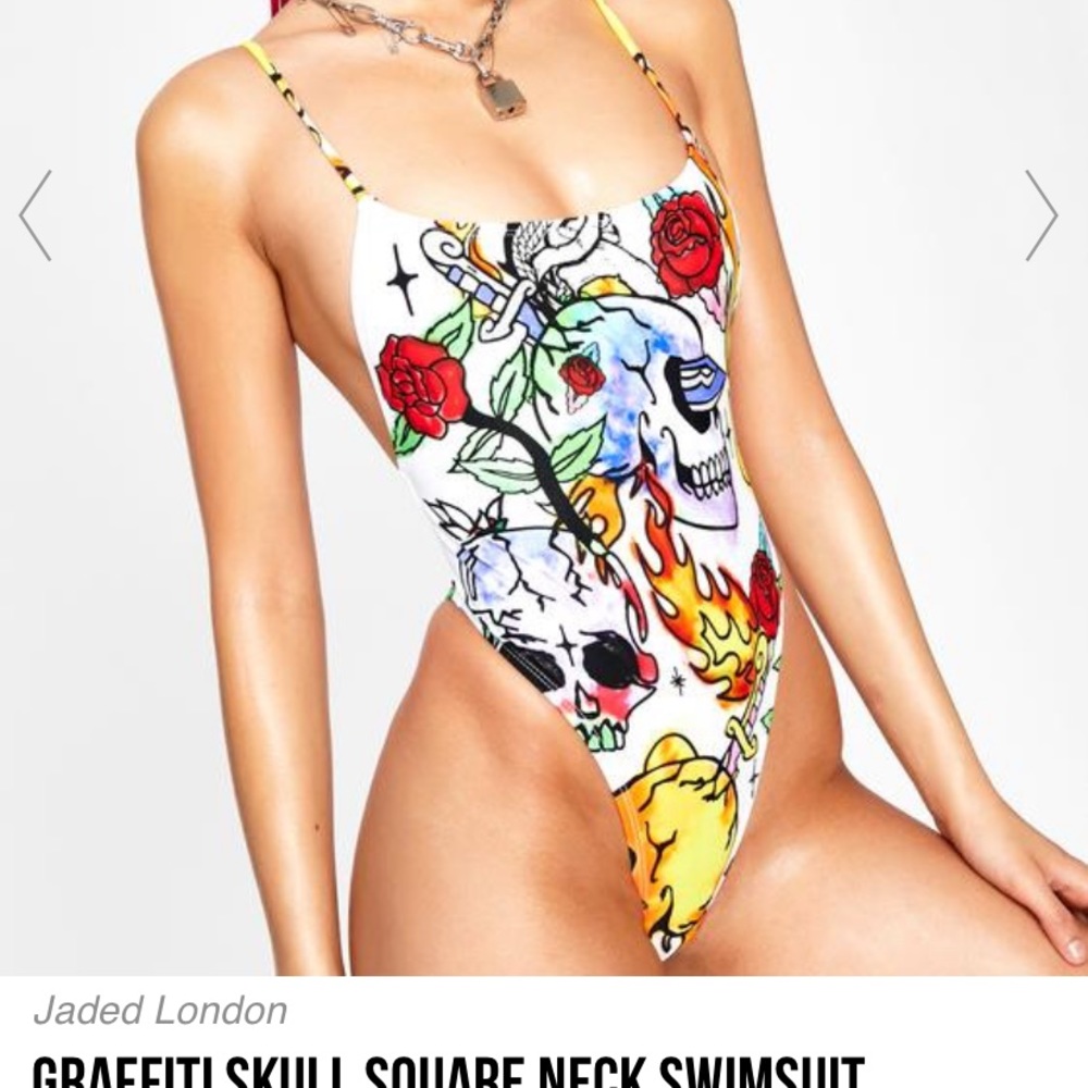 Jaded London Square neck swimsuit